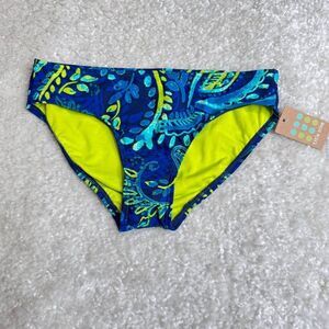 Title Nine Floral Paisley Print Bikini Bottom Small NEW